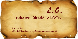 Lindwurm Oktávián névjegykártya